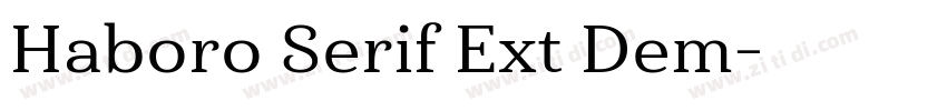 Haboro Serif Ext Dem字体转换
